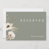 Whimsical Wildflower | Sage Green Reserved Sign (Achterkant)