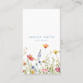 Whimsical Wildflower Social Media Visitekaartje (Voorkant)