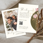 Whimsical Wildflower Spring Summer Herfst Bedankkaart