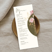 Whimsical Wildflower Spring Summer Herfst Menu