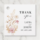 Whimsical Wildflower Wedding Bedankt Cadeaus Bedankjes Labels (Voorkant)