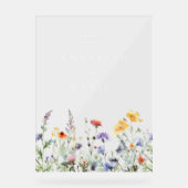 Whimsical Wildflower Wedding Welcome (Recto)