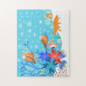 Whimsical Wildlife in Winter Snow Legpuzzel (Verticaal)