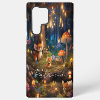 Whimsical Wildlife - Leuke Dierenvossen Paddestoel Samsung Galaxy Hoesje