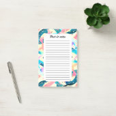 Whimsical Wind Retro Abstract Lint Post-it® Notes (Kantoor)