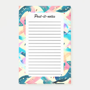 Whimsical Wind Retro Abstract Lint Post-it® Notes