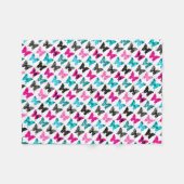 Whimsical Wings: Bergen en Blauwen Fleece Deken (Voorkant (Horizontaal))