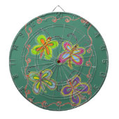 Whimsical Wings: Verbluffend vlinder-thema ontwerp Dartbord (Voorkant)