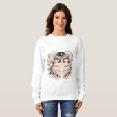 Whimsical Winter Chickadees Sweatshirt (Voorkant volledig)