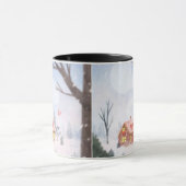 Whimsical Winter Cottage Mug (Centre)