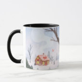 Whimsical Winter Cottage Mug (Gauche)