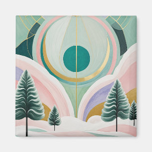 Whimsical Winter Dreamscape Magneet