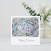 Whimsical Winter Forest Magical Creatures Kaart (Staand voorkant)