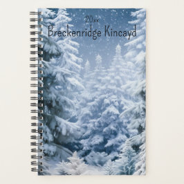 Whimsical Winter Forest Naam wijzigen, Jaar Planner