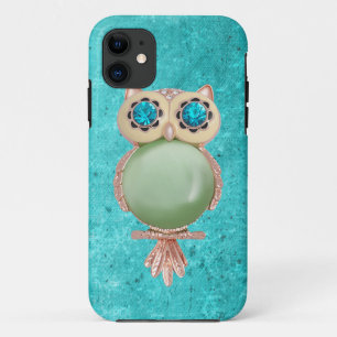 Whimsical Winter Gedrukt Afbeelding Owl Jewel iPhone 11 Hoesje