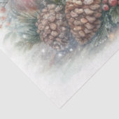 Whimsical Winter Konijn Kerstboom Decoupage Tissuepapier (Detail)