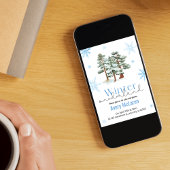 Whimsical Winter Onederland & Bloom Verjaardag Kaart