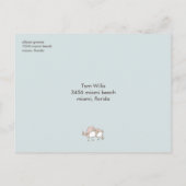 Whimsical Winter Wedding Enregistrer la date Carte (Dos)