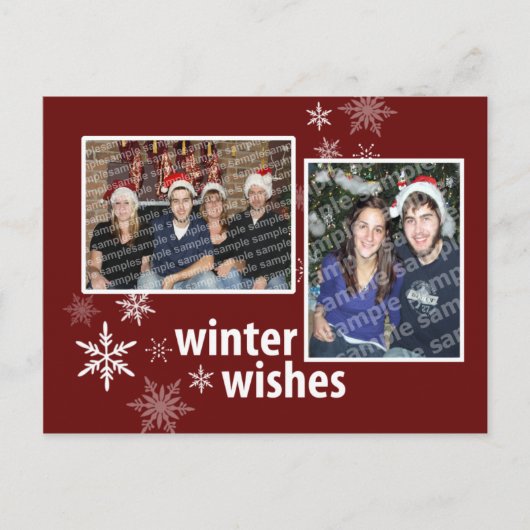 Whimsical Winter Wishes Briefkaart (Voorkant)
