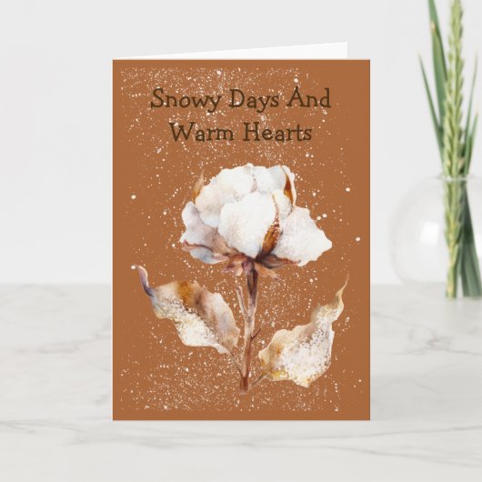 Whimsical Winter Wishes Snowy Greeting Card Kaart (Voorkant)