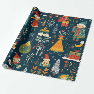 Whimsical Winter Wonderland Kerstmis Cadeaupapier
