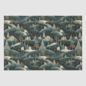 Whimsical Winter Woodland Kerstmis Decoupage Tissuepapier (Voorkant)