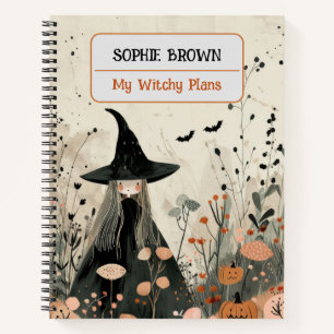 Whimsical Witch Herfst Foliage Mijn Witchy Plans Notitieboek