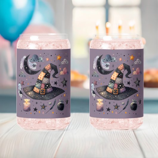 Whimsical Witch Pet en hemelse magie Blikvorm Glas (Insitu (Baby Shower))