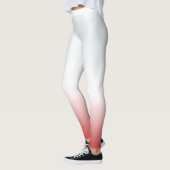 Whimsical Witte en Rode Kerstmis Leggings (Links)