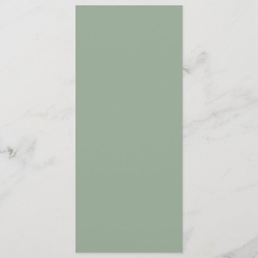 Whimsical Witte Sprookjeslichten Wijze Groene Brui Menu (Achterkant)