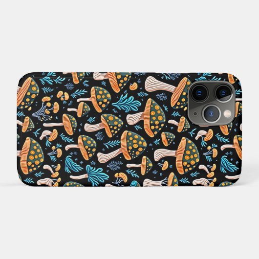 Whimsical Wonder: Paddenstoelen Patroon Case-Mate iPhone Case (Achterkant (horizontaal))