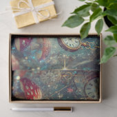 Whimsical Wonderland horloges Toadstools Decoupage Tissuepapier (Geschenk)