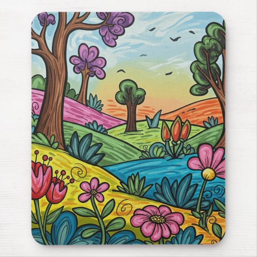 Whimsical Wonderland Muismat (Voorkant)