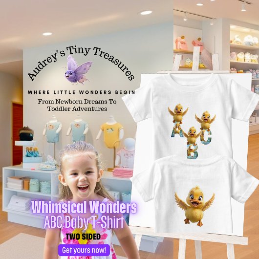 Whimsical Wonders Baby Short Sleeve ABC T-Shirt