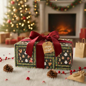 Whimsical Woodland Animals Christmas Cadeaupapier
