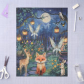 Whimsical Woodland Animals & Fairy Decoupage Paper Tissuepapier (Craft)