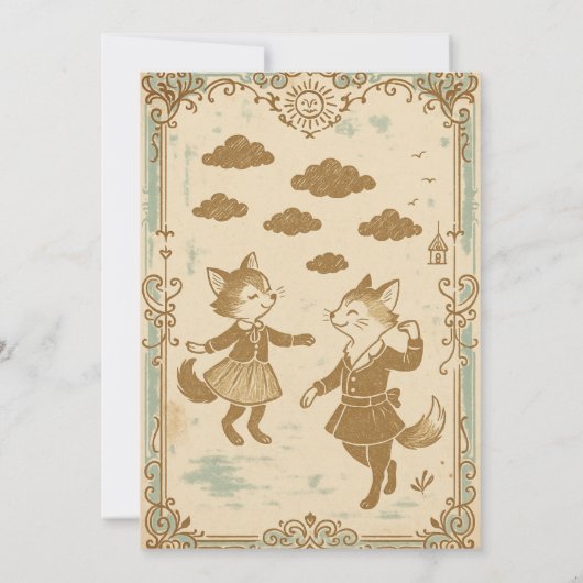 Whimsical Woodland Birthday Kaart (Achterkant)