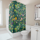 Whimsical Woodland Creatures Douchegordijn (In situ)