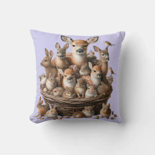 Whimsical Woodland Dreams Nursery Coussin
