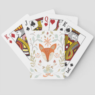 Whimsical Woodland Fox Pokerkaarten