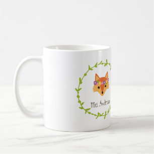 Whimsical Woodland Foxes Mr. en Mrs. Bride's Koffiemok