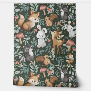 Whimsical Woodland Friends Behang