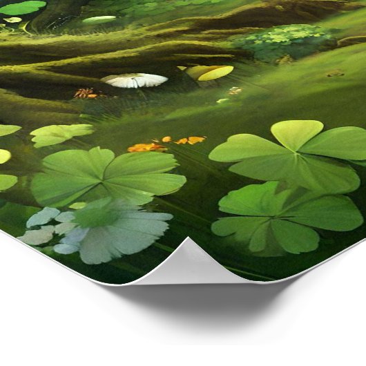 Whimsical Woodland St Patrick’s Day Path Poster (Hoek)