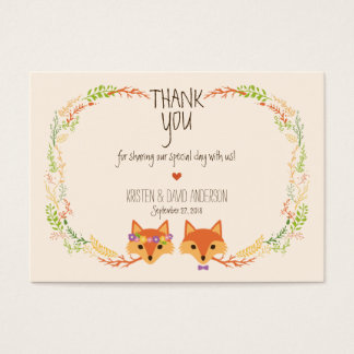 Whimsical Woodland Vossen (Ivoor) Gift Labels / Ka Visitekaartje