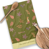 Whimsical Woodlands Herfst Vibes personaliseren fa Theedoek