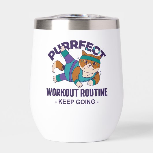 Whimsical Workout Cat (Voorkant)