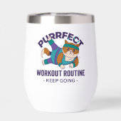 Whimsical Workout Cat (Achterkant)