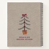 Whimsical Wreath Noel Kerstmis Notitieboek (Achterkant)
