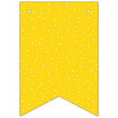 Whimsical Yellow Happy Birthday Vlaggetjes (Eerste vlag)