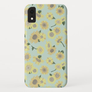 Whimsical Yellow Oranje Blauwgroen geverfde zonneb iPhone XR Hoesje